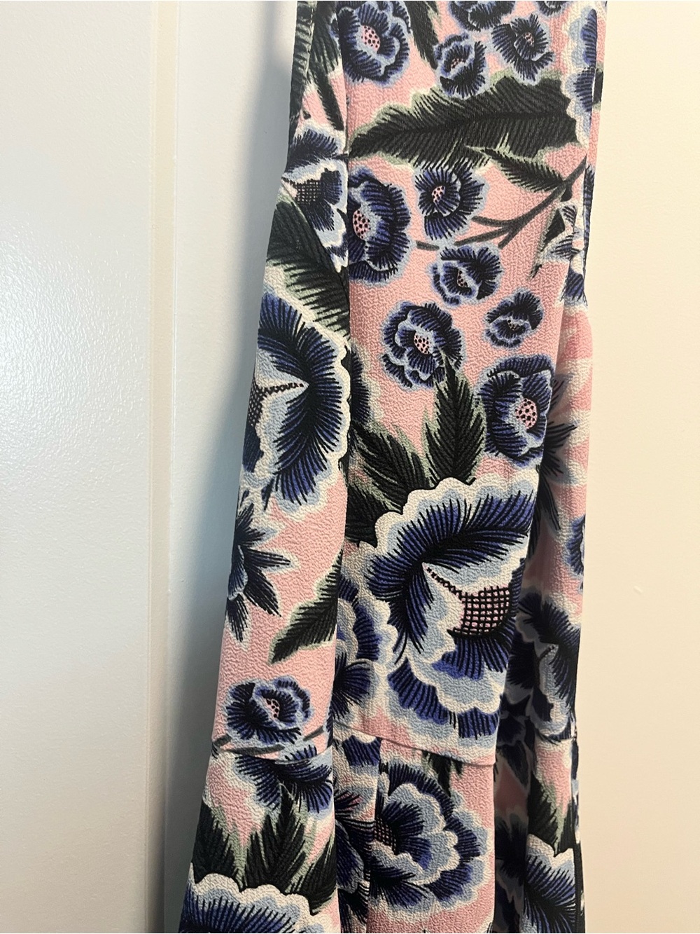 Floral Pink A-Line Maxi Skirt